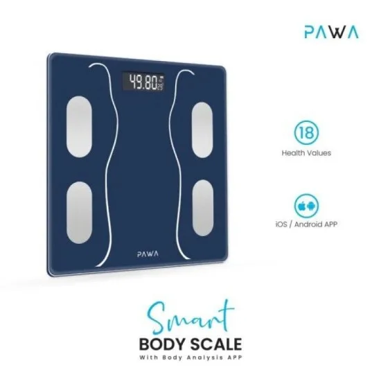 Pawa Smart Body Scale With Body Analysis App &ndash; Blue
